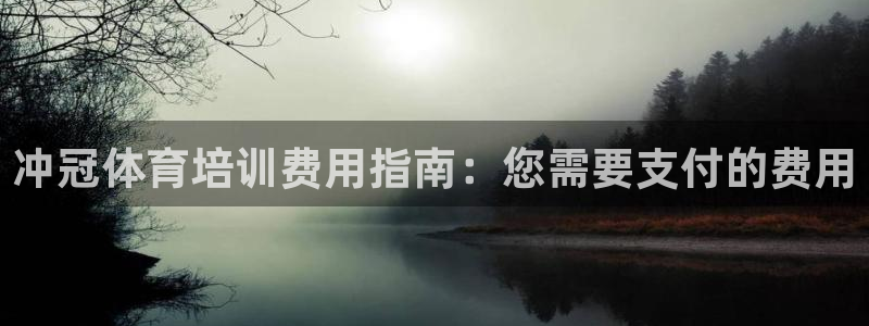 极悦平台官方网站首页：冲冠体育培训费用指南：您需要支