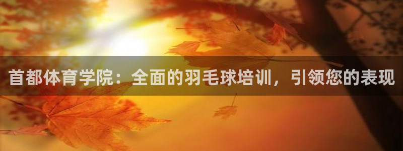 极悦平台官网登录入口：首都体育学院：全面的羽毛球培训