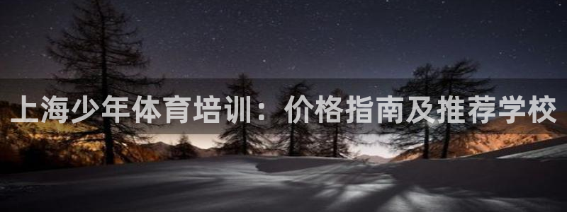 极悦平台注册登录不上：上海少年体育培训：价格指南及推