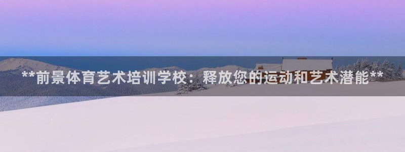 极悦平台代理怎么做赚钱：**前景体育艺术培训学校：释