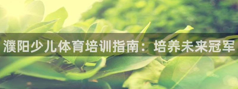 极悦平台客服投诉电话是多少号码：濮阳少儿体育培训指南：培养未