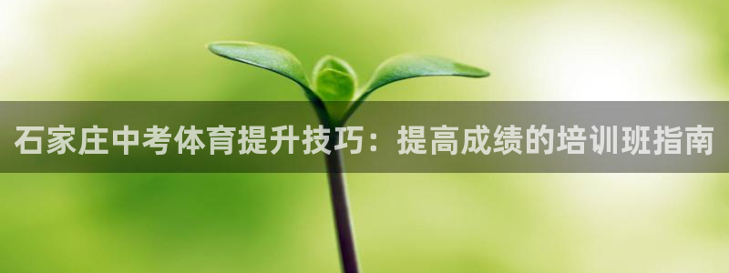 极悦平台城7O777：石家庄中考体育提升技巧：提高成